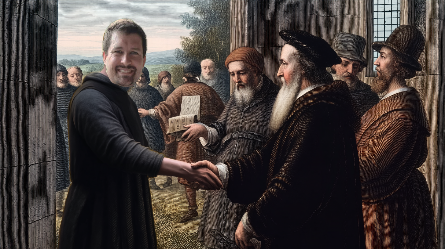 Calvin Jesus in the Garden